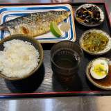 鹽烤鯖花魚定食